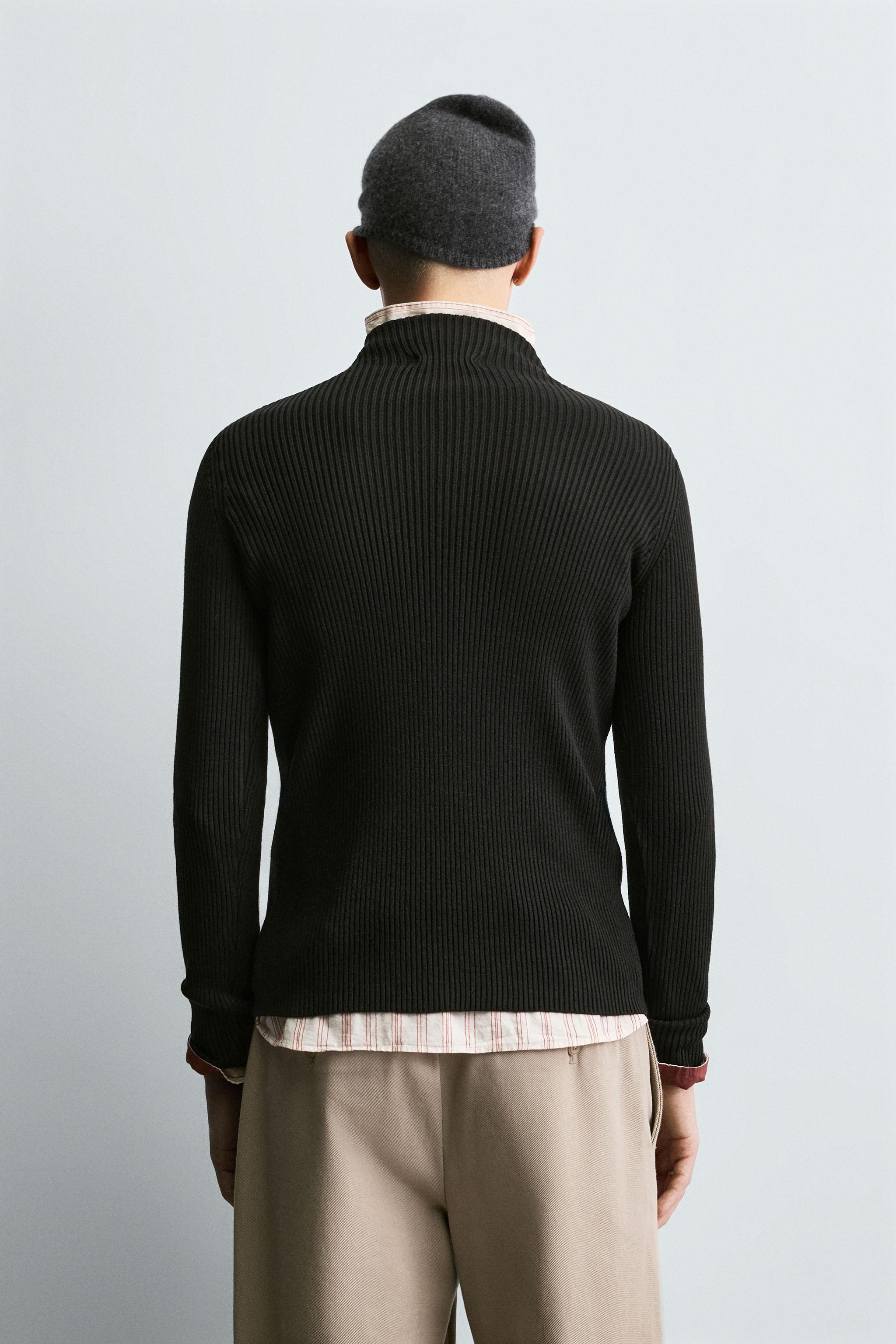 RIB MOCK NECK JUMPER